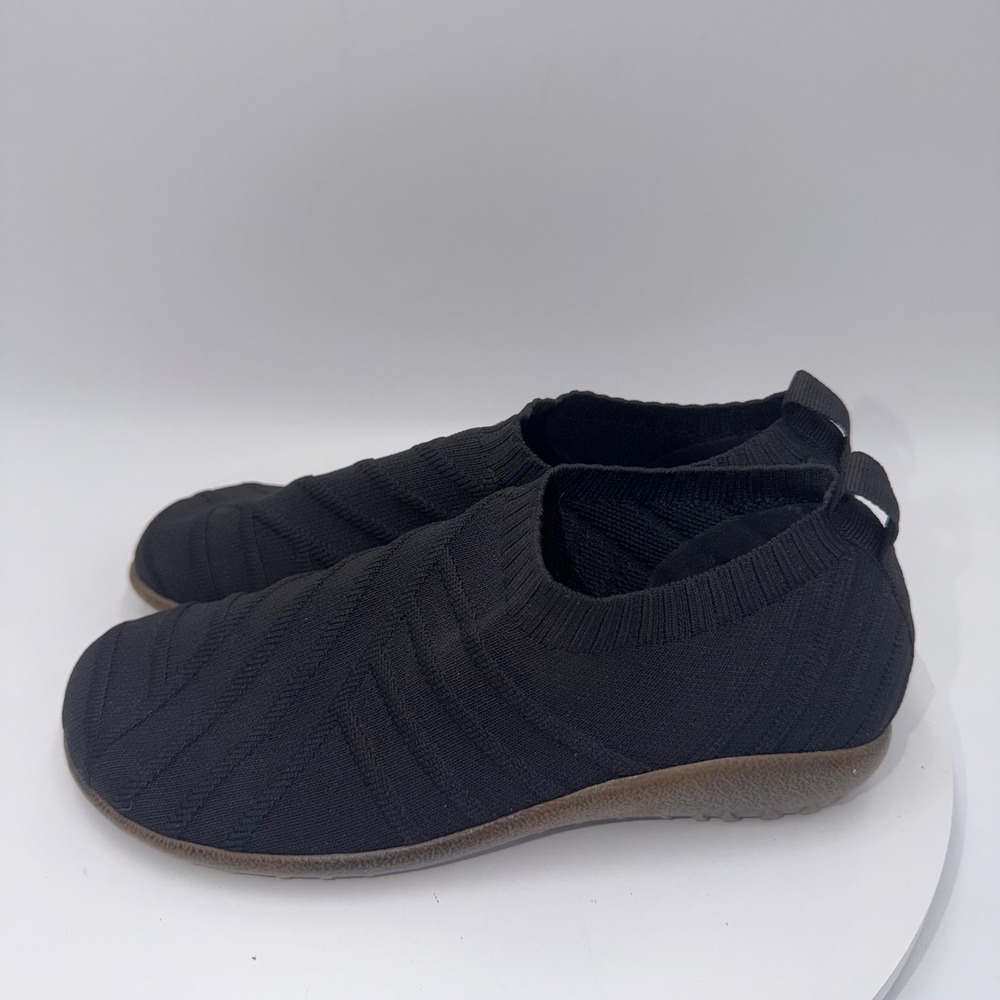 Naot Okahu Black Knit Comfort Slip On Sneakers Womens Size 38
